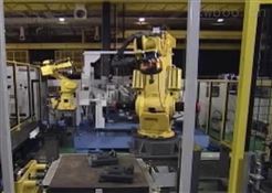 金属加工行业机器人视觉上下料应用