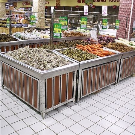 智豪华昌生鲜超市水果货架展示架果蔬架