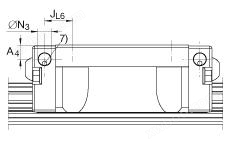 INA 球引导系统 KUVE30-B, 标准系列滑块，四列，满装球配置；耐腐蚀设计