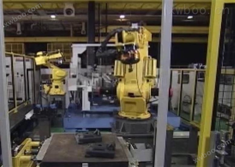 金属加工行业机器人视觉上下料应用
